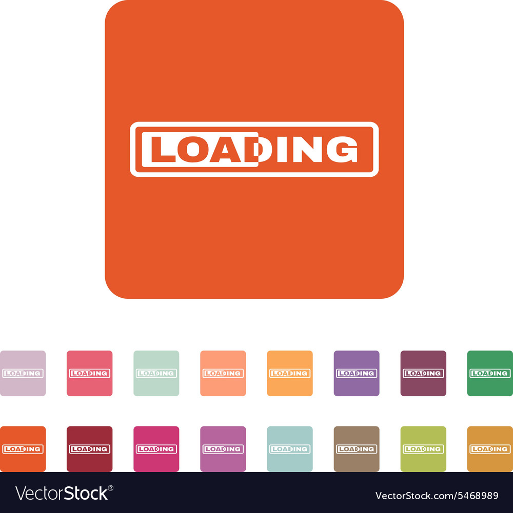 Loading icon preloader symbol flat