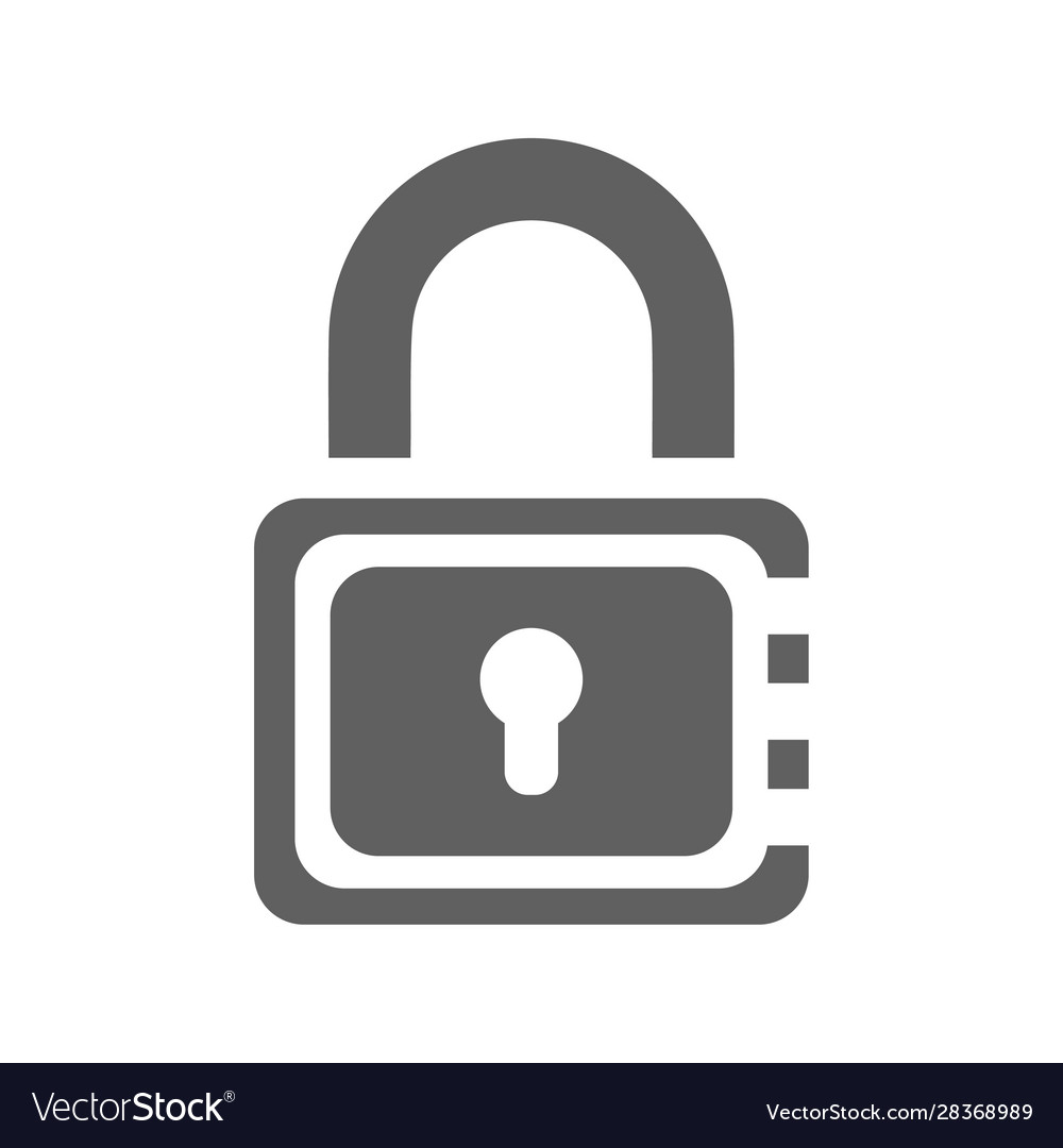 Lock padlock password security icon