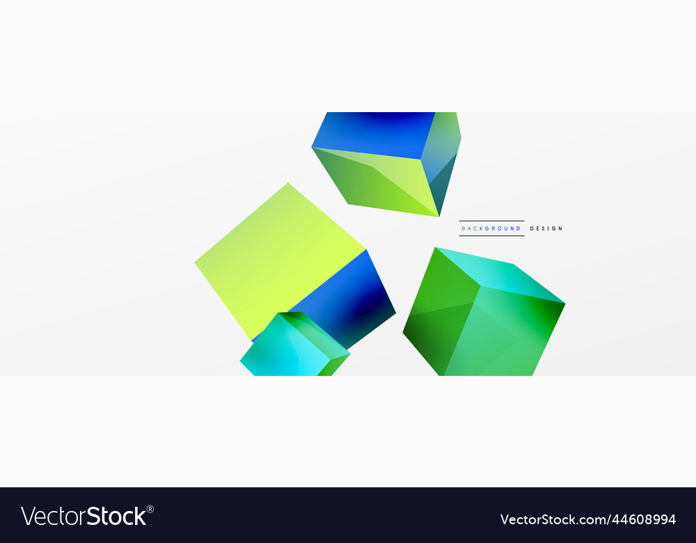 3d cubes abstract background composition vector image 3d cubes abstract background composition