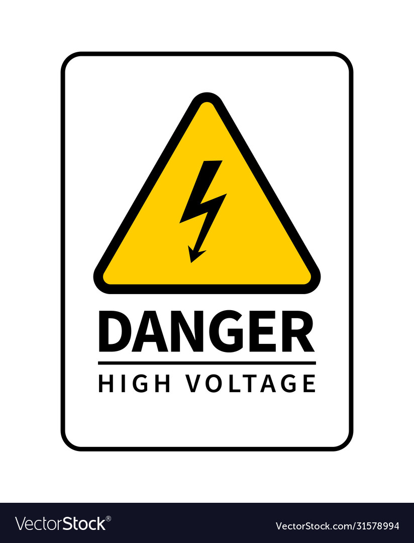 Danger - high voltage