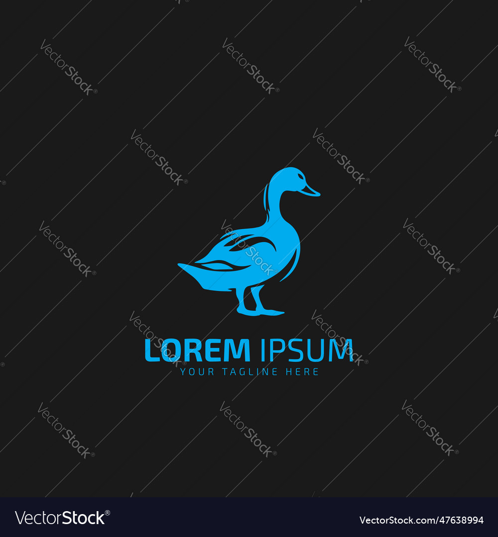 Duck logo design template