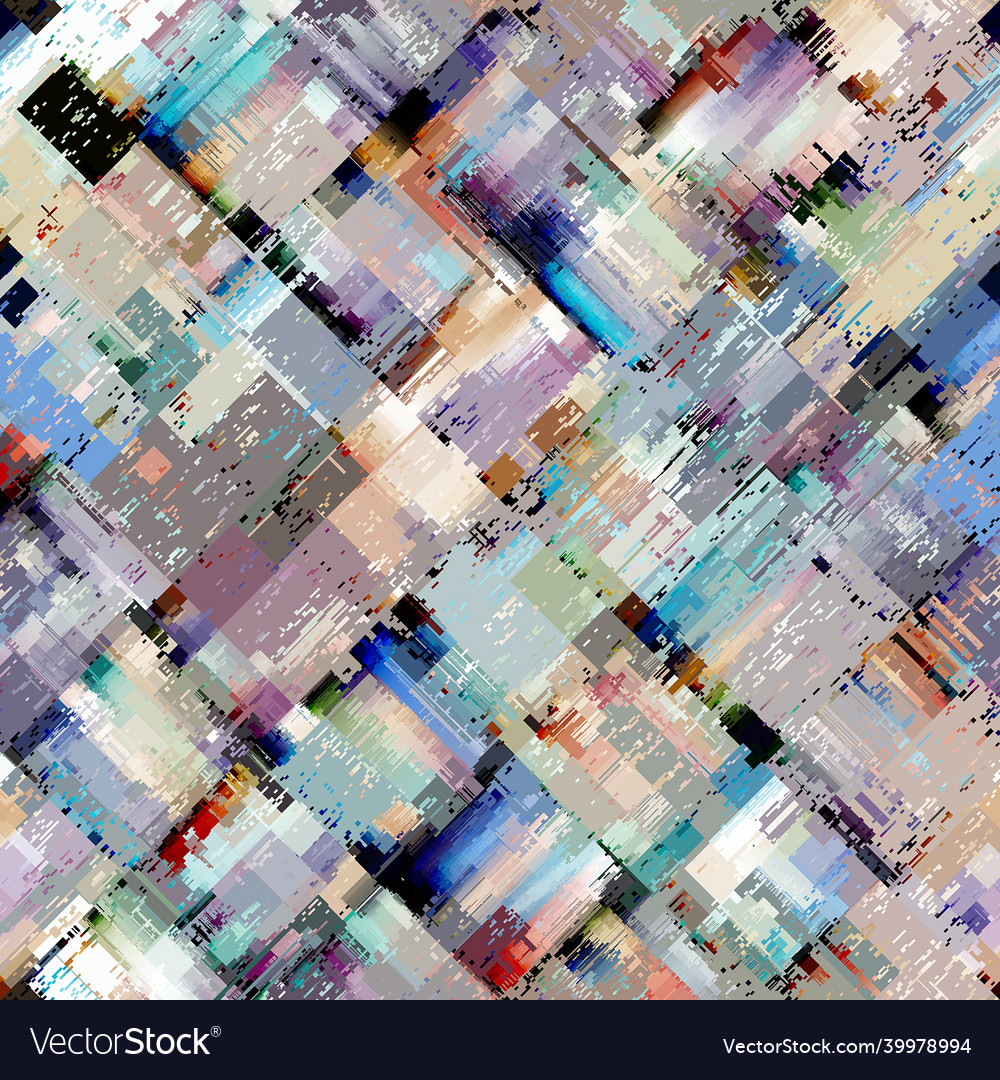 Image with imitation of grunge datamoshing vector image Image with imitation of grunge datamoshing