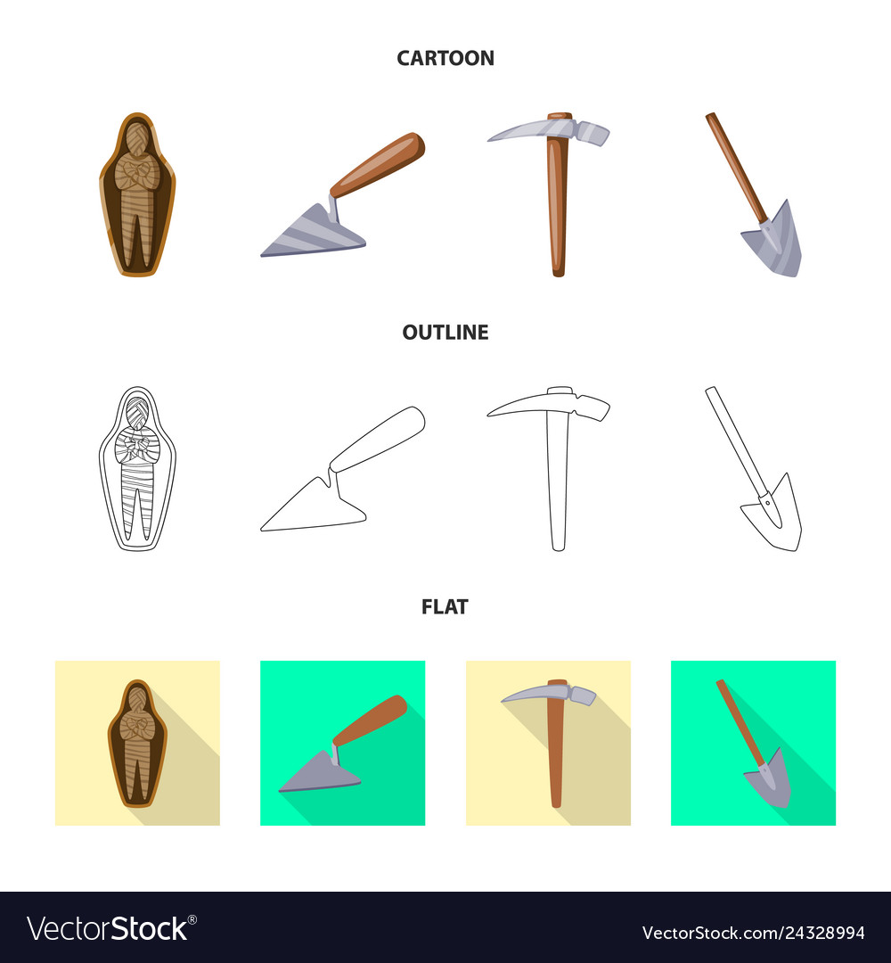 Isolated object of story and items symbol set vector image Isolated object of story and items symbol set
