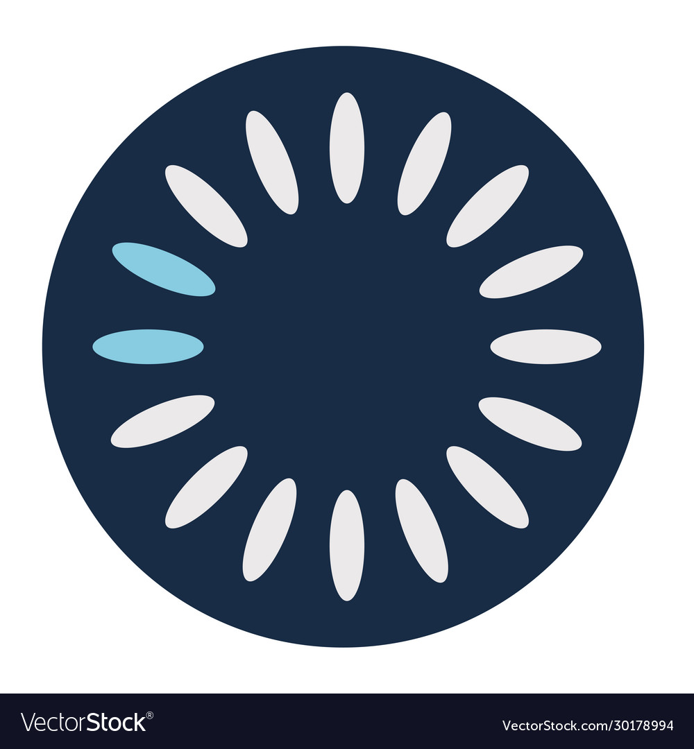 Lines loading circle block style icon