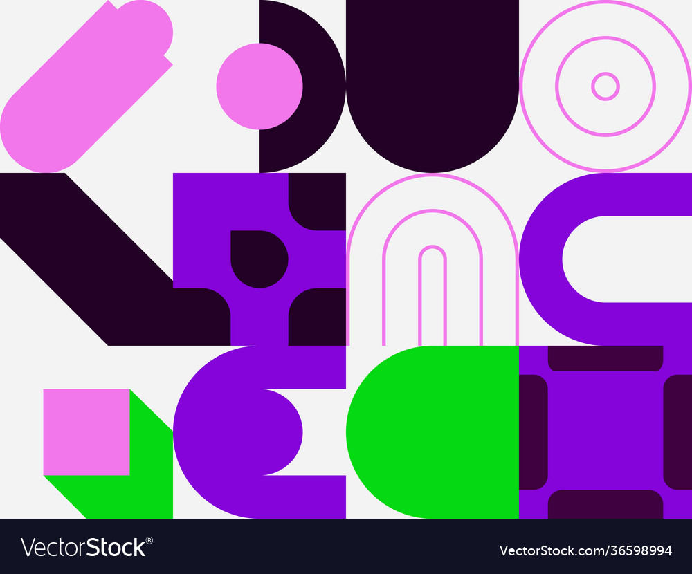 Memphis abstract pattern design Vector Image Memphis abstract pattern design