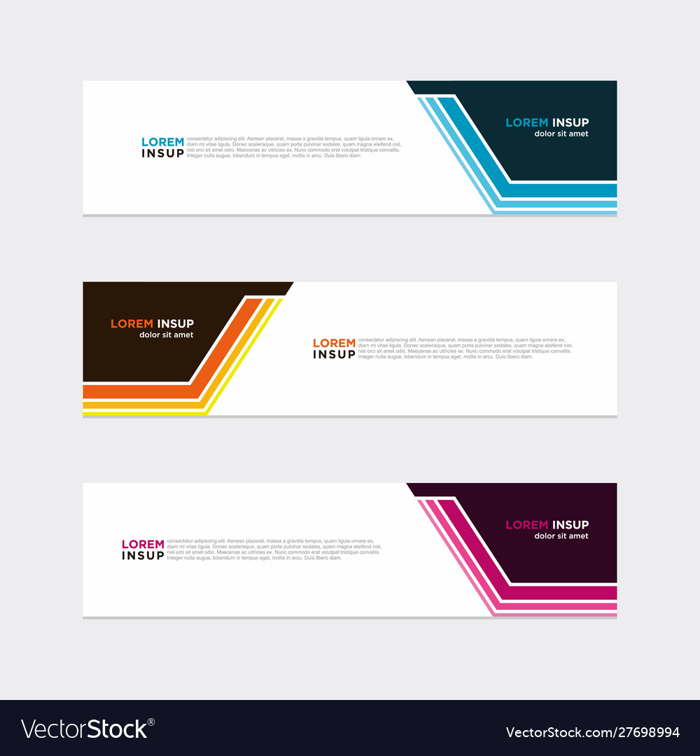 Modern banner web background abstract design Vector Image Modern banner web background abstract design