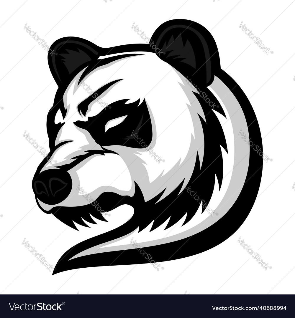 Panda bear animal icon Royalty Free Vector Image