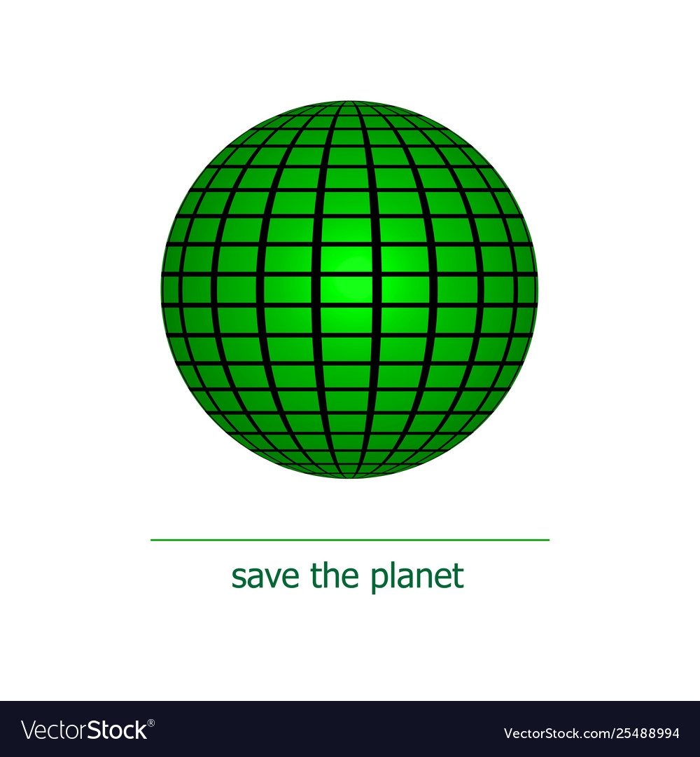 Realistic three-dimensional sphere isolated vector image Realistic three-dimensional sphere isolated