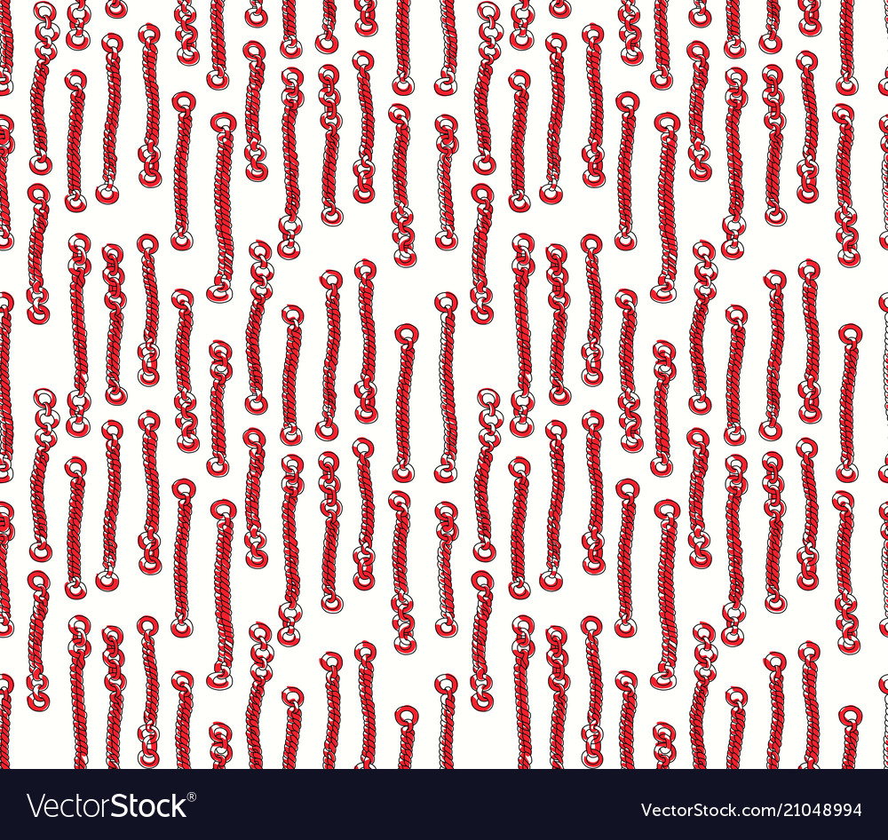 Seamless retro chain pattern