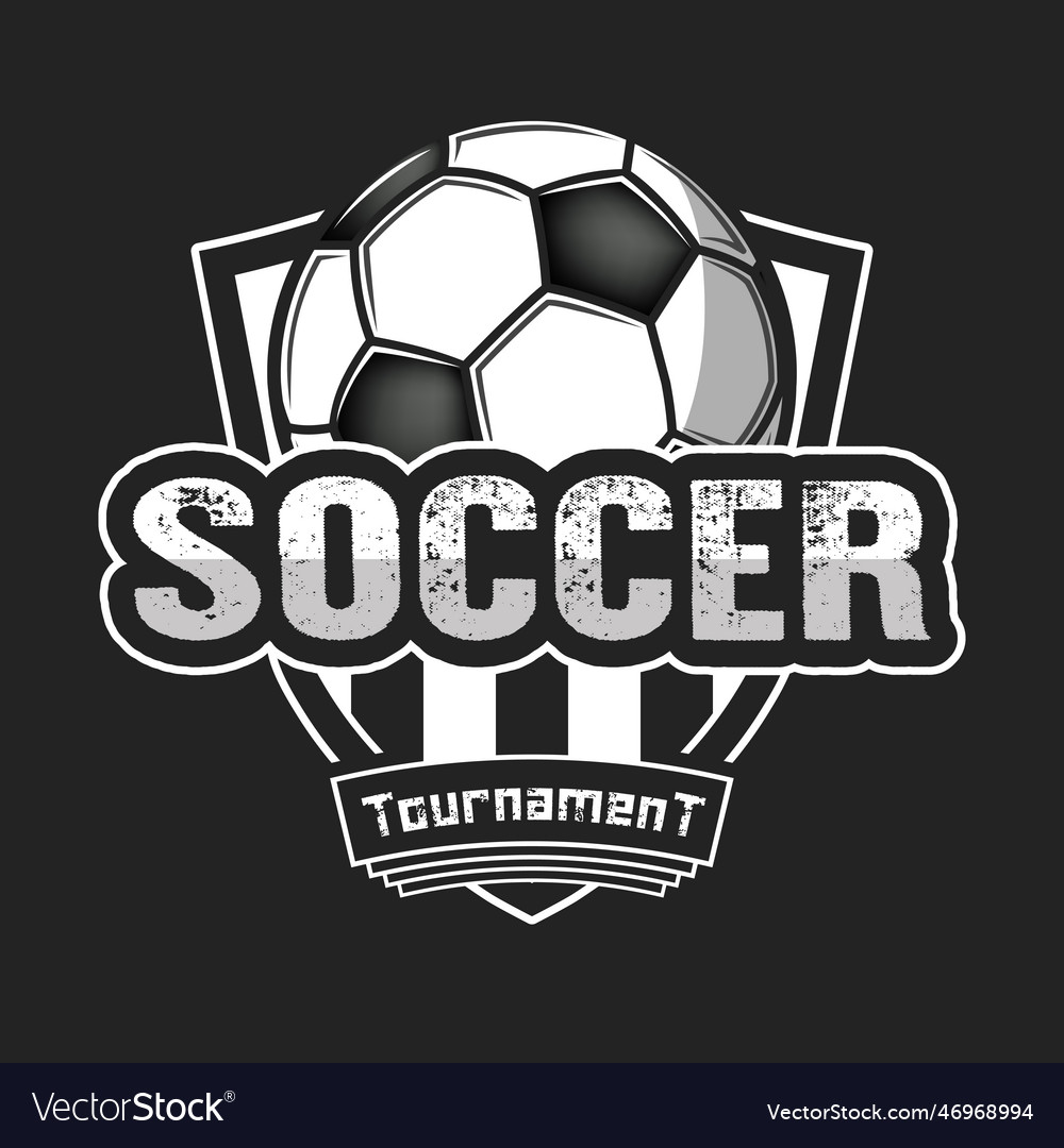 Soccer logo design template Royalty Free Vector Image