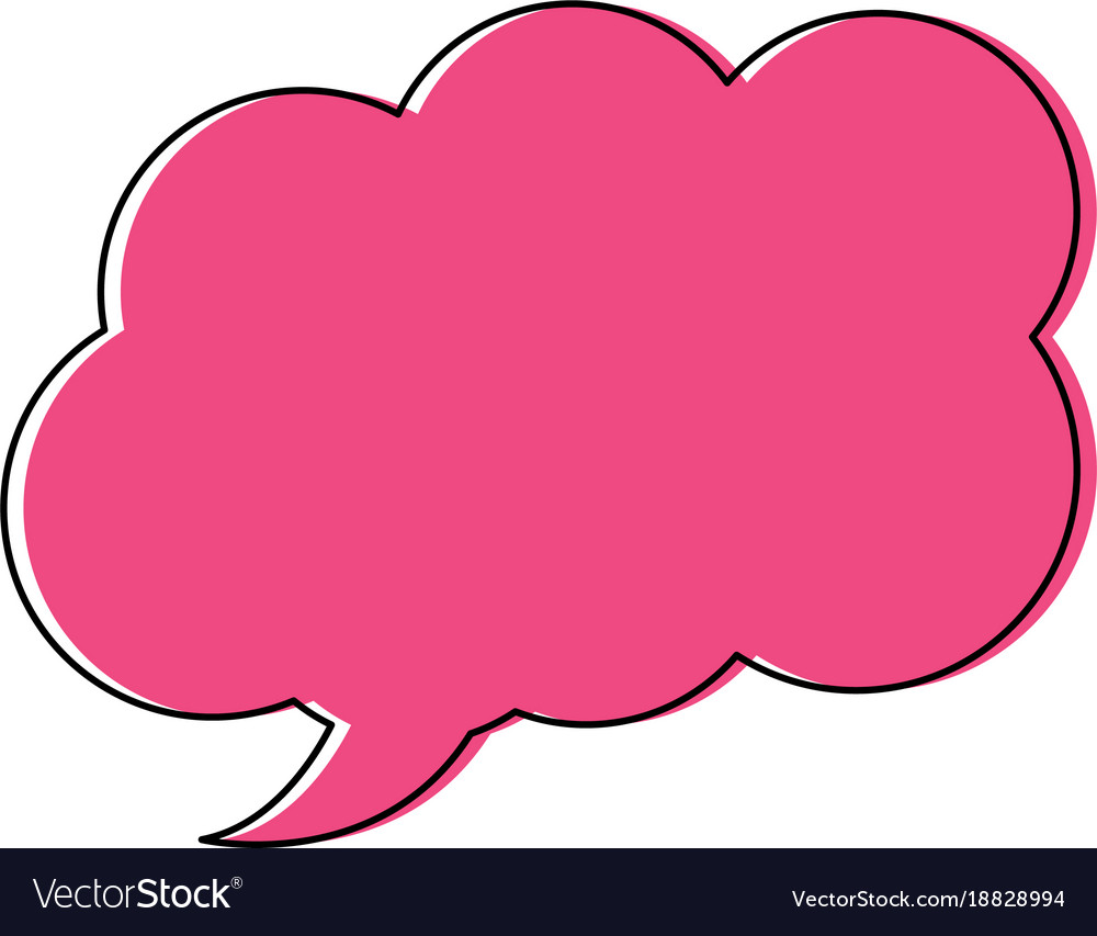 Speech or thought bubble icon image