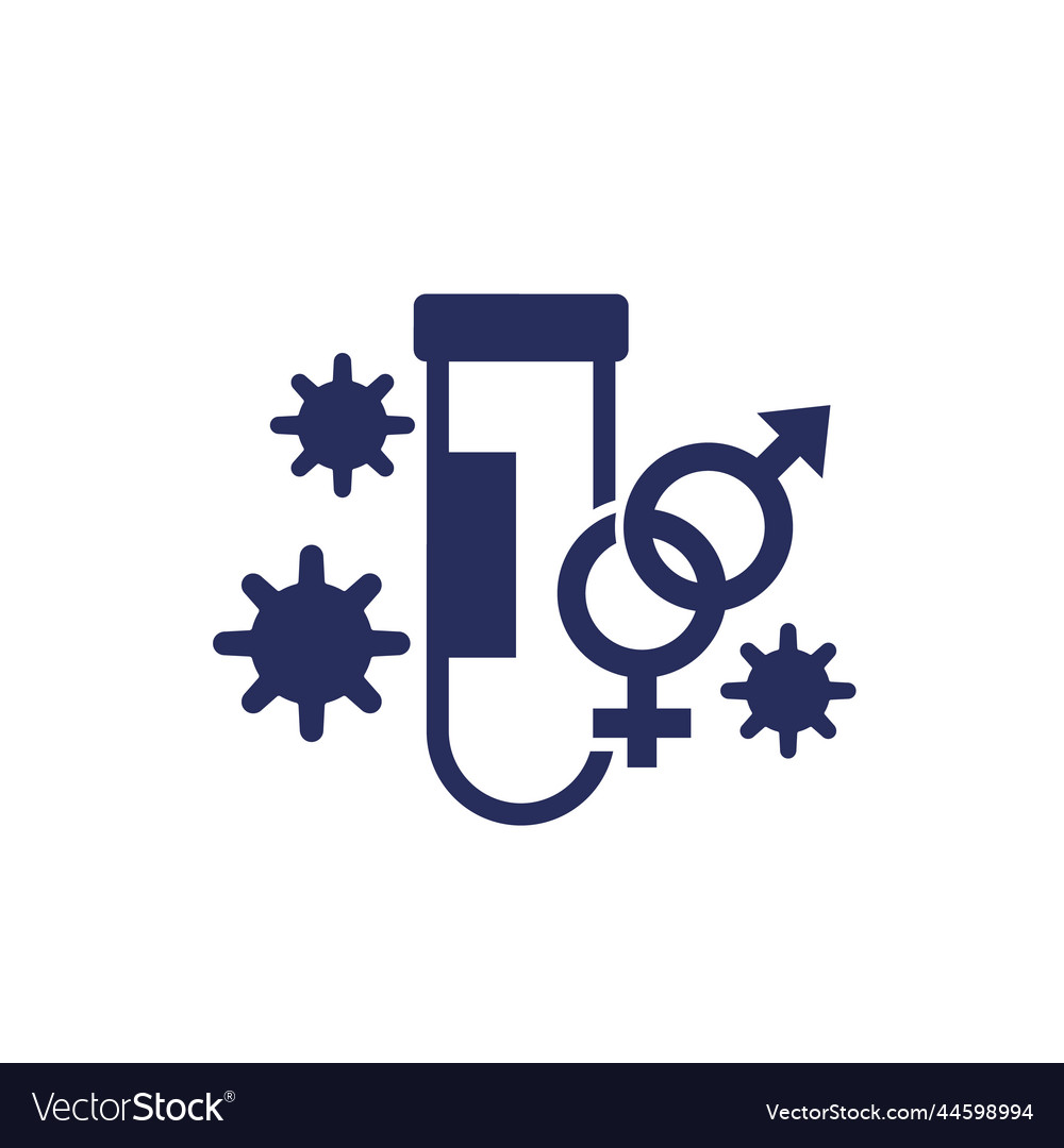Std testing icon on white