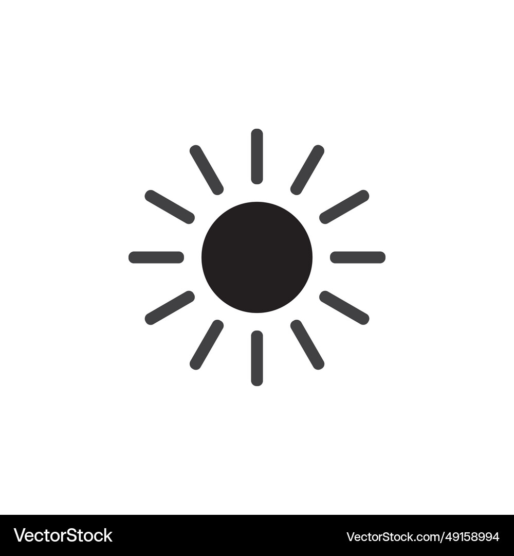 Sun icon Royalty Free Vector Image - VectorStock