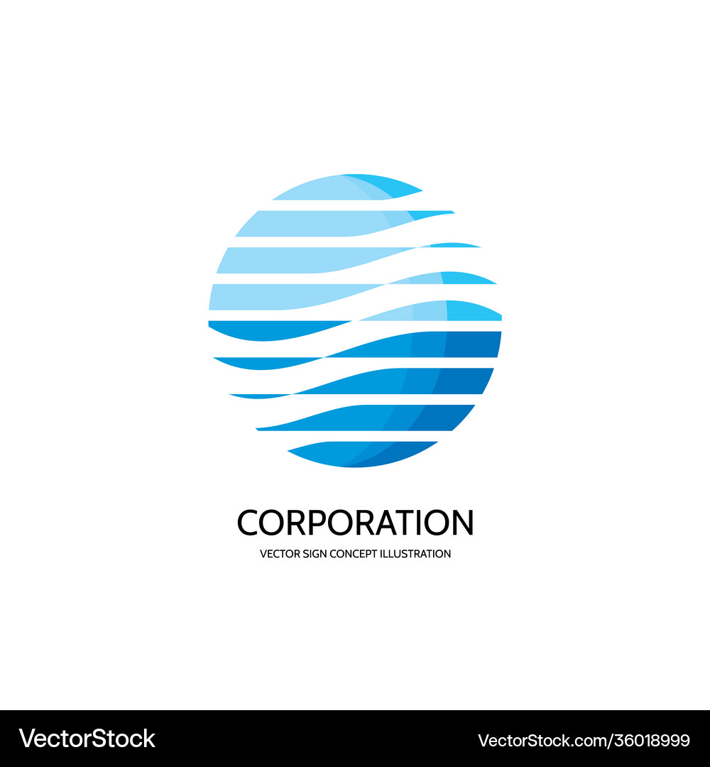 Abstract logo template creative Royalty Free Vector Image