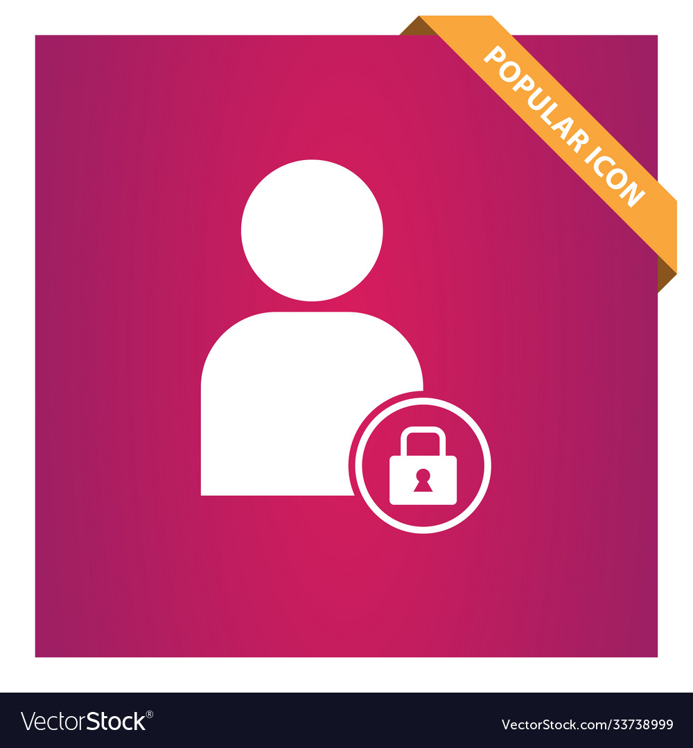 Block user icon for web and mobile
