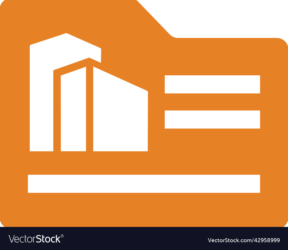 Folder project specification icon simple editable