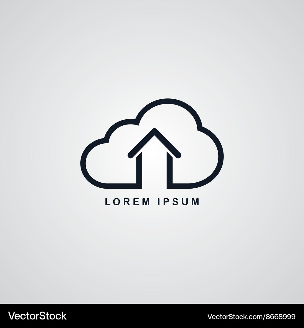 Host cloud theme Royalty Free Vector Image - VectorStock