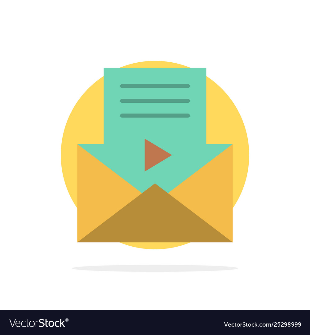 Mail message sms video player abstract circle Vector Image Mail message sms video player abstract circle