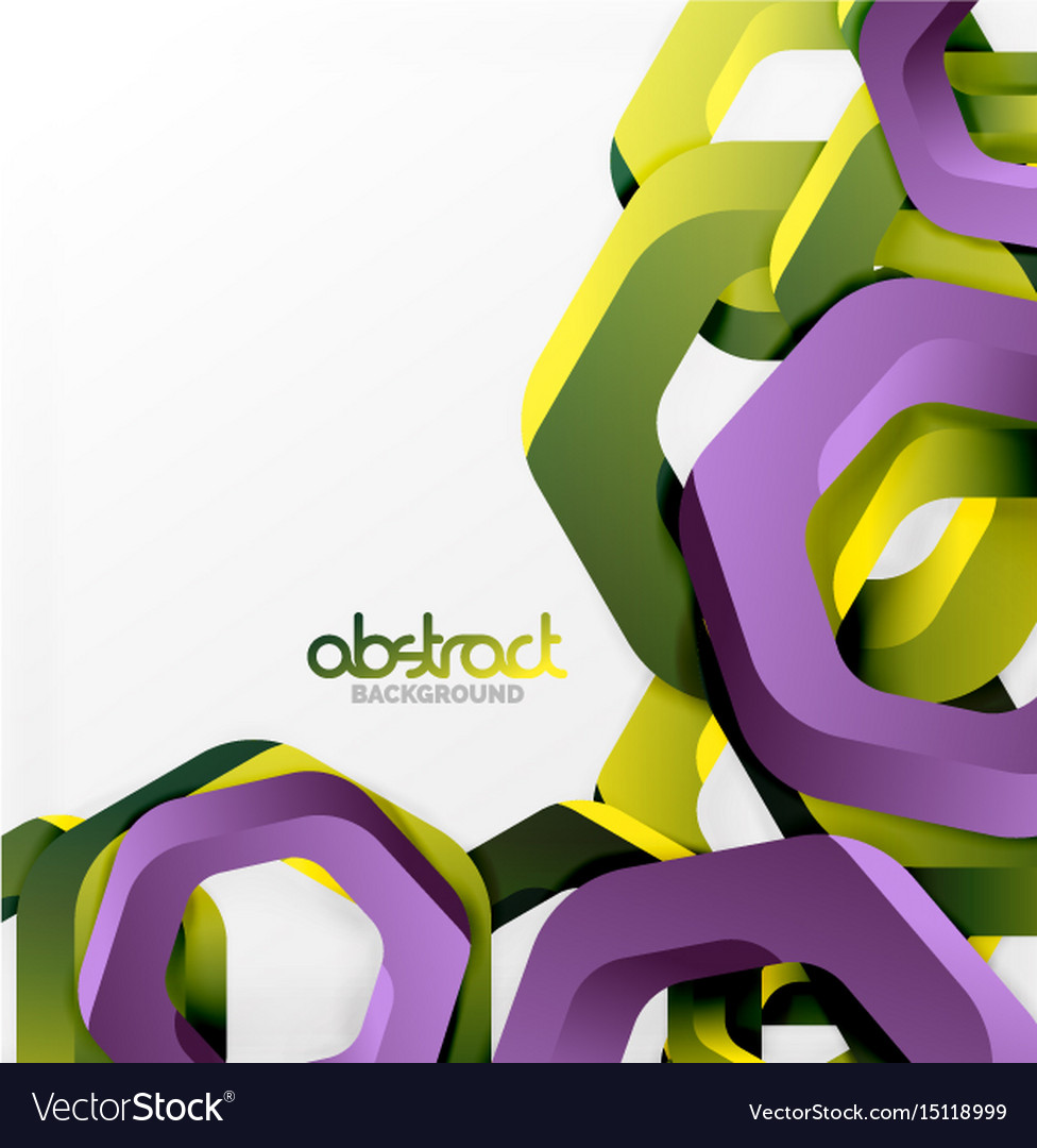 Overlapping hexagons design background
