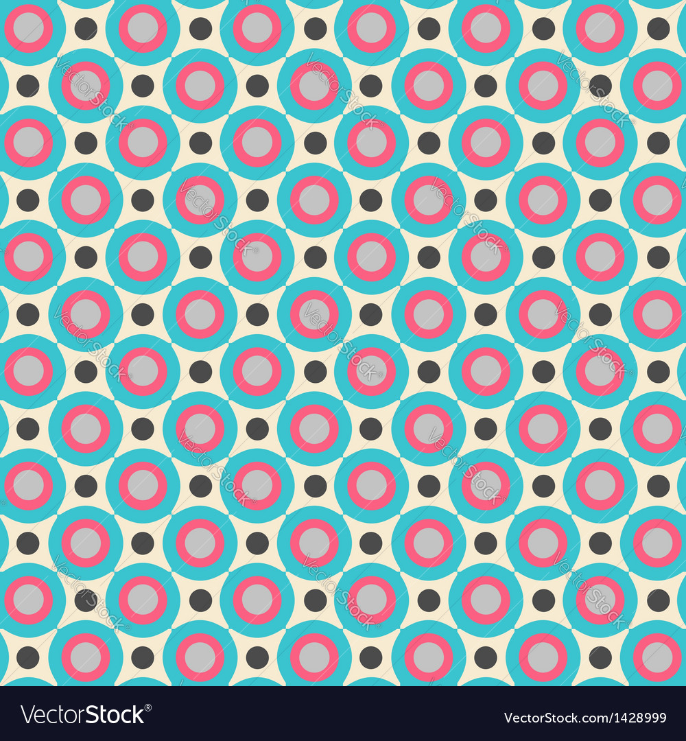 Seamless pattern in retro colors