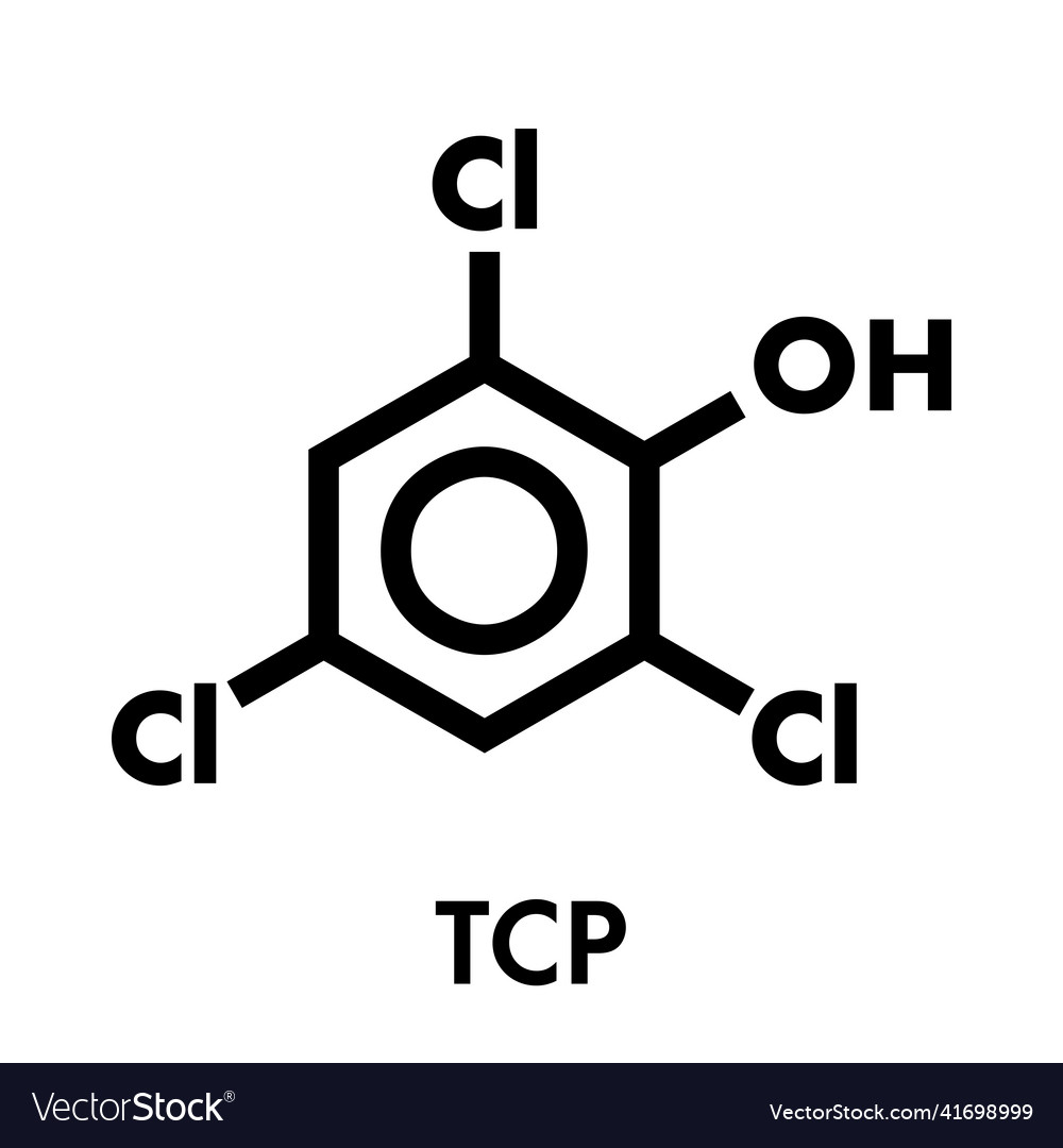 Trichlorophenol tcp 246-trichlorophenol molecule