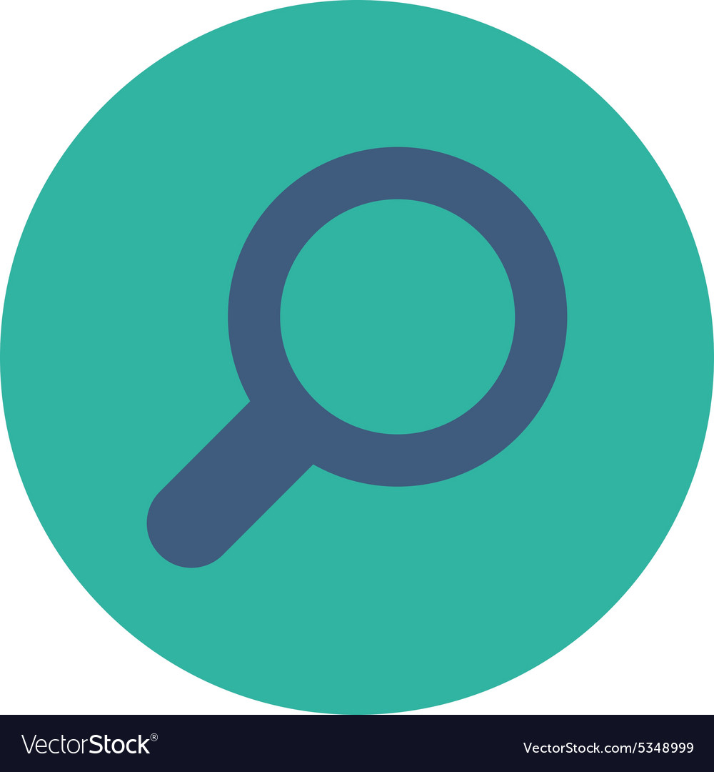 View flat cobalt and cyan colors round button