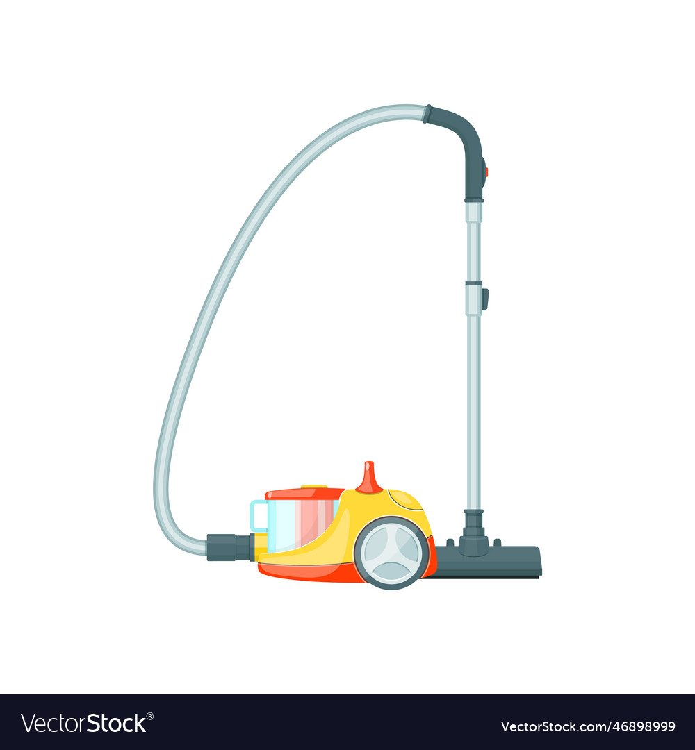 Yellow and orange with open tank vacuum cleaner