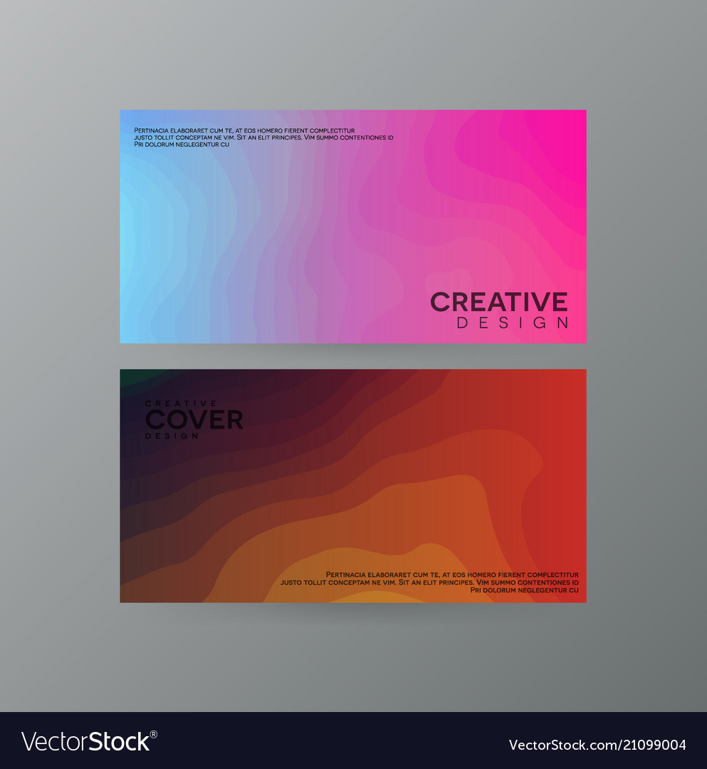 Abstract Color Pattern Cover Concepts