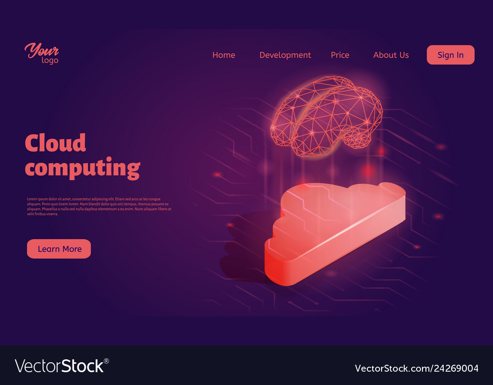 AI Cloud Computing Landing Page