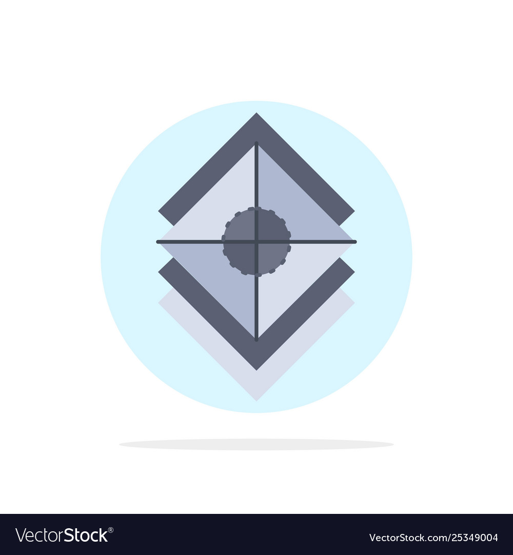 Arrange design layers stack layer flat color icon Vector Image Arrange design layers stack layer flat color icon