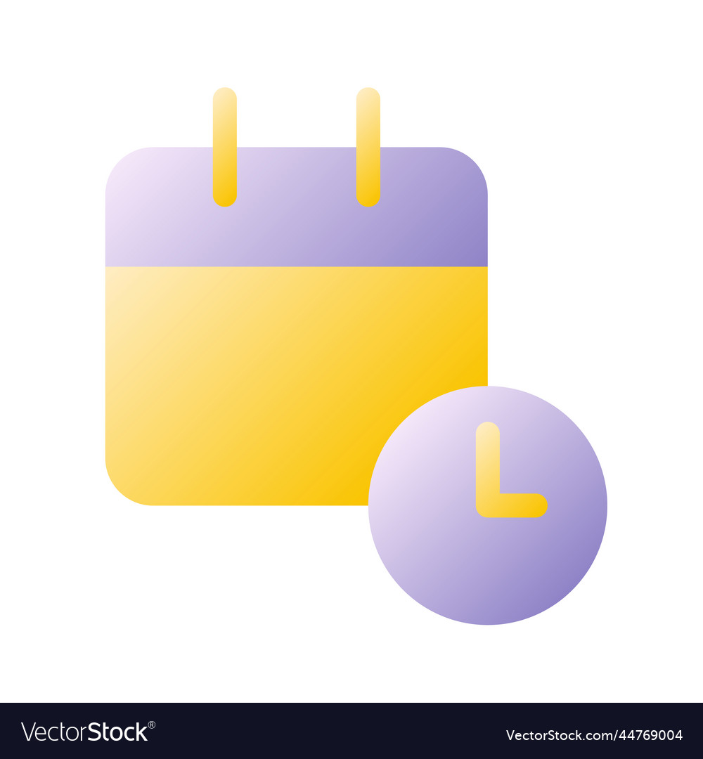 Calendar online flat gradient two-color ui icon