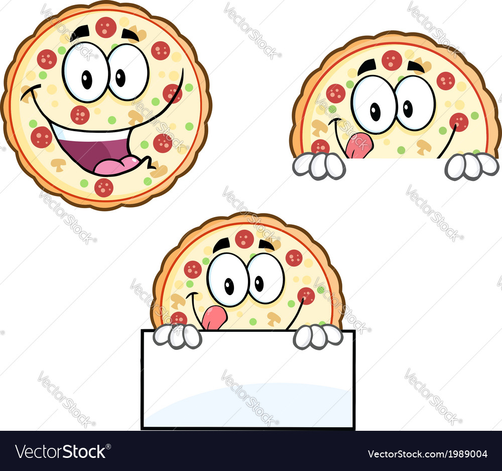 Cartoon pizza