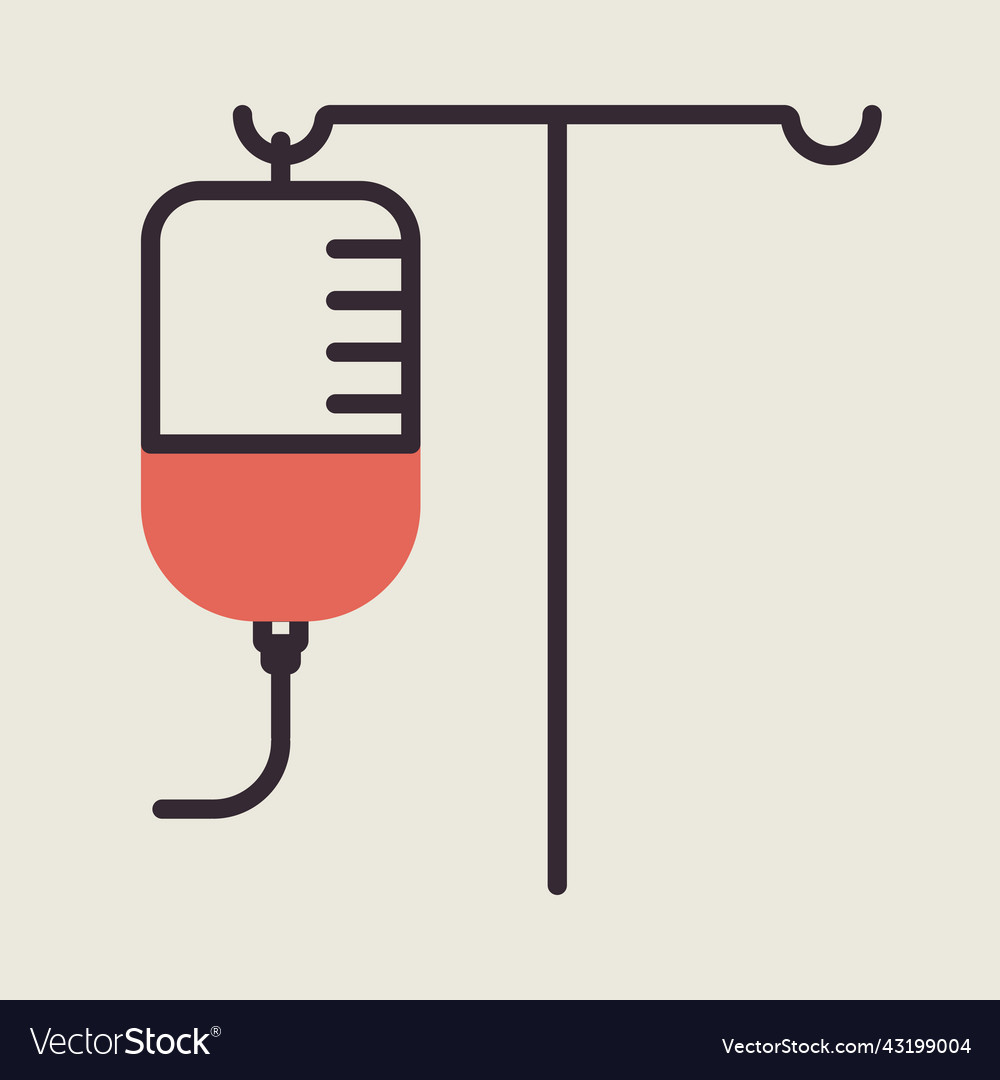 Iv stand icon medicine and healthcare medical