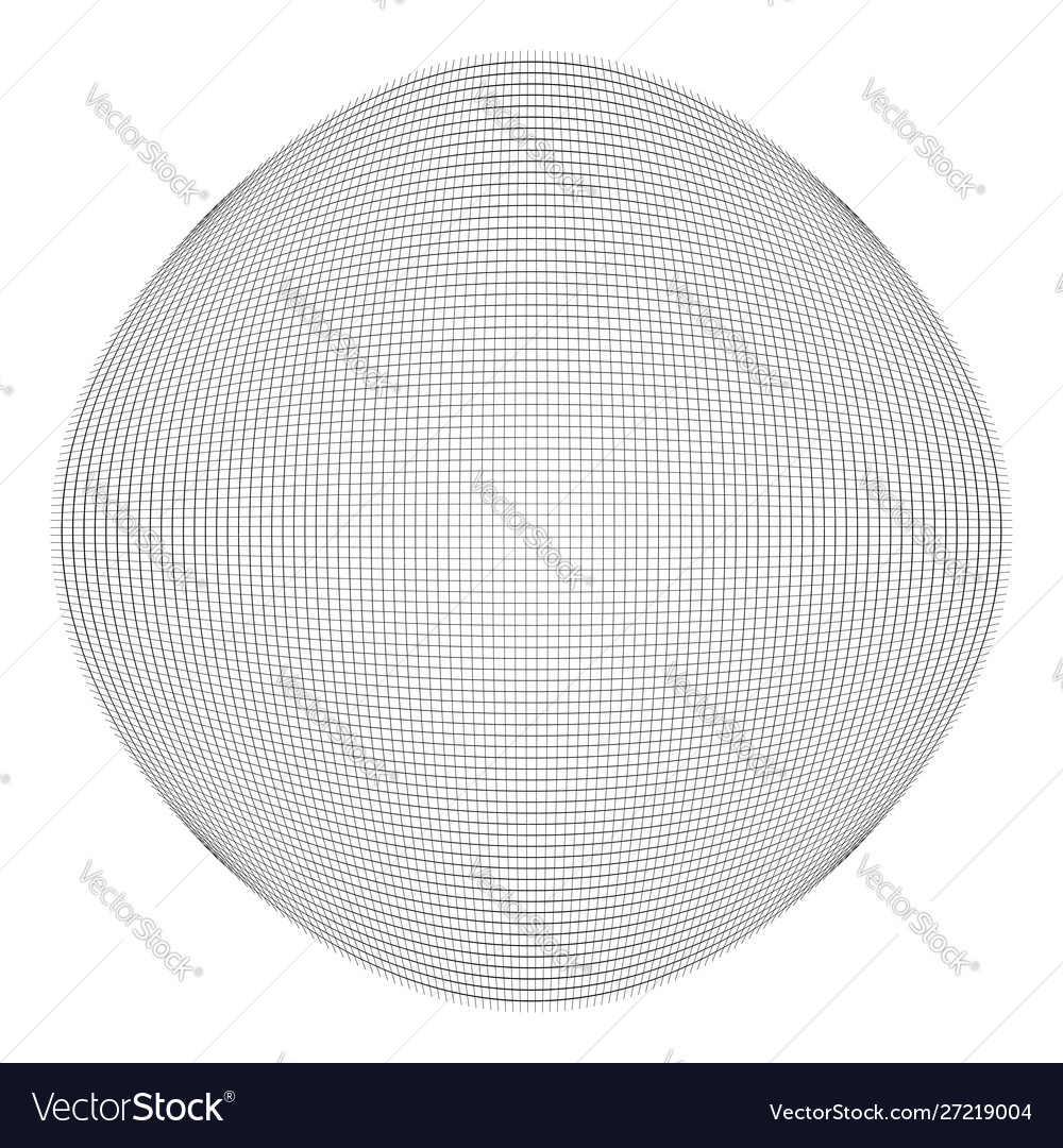 Spherical globular mesh grid convex bulbous