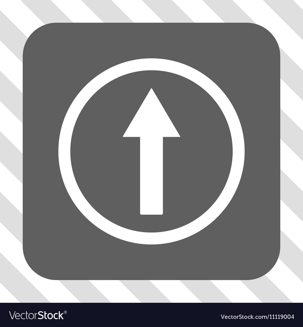 Up rounded arrow square button