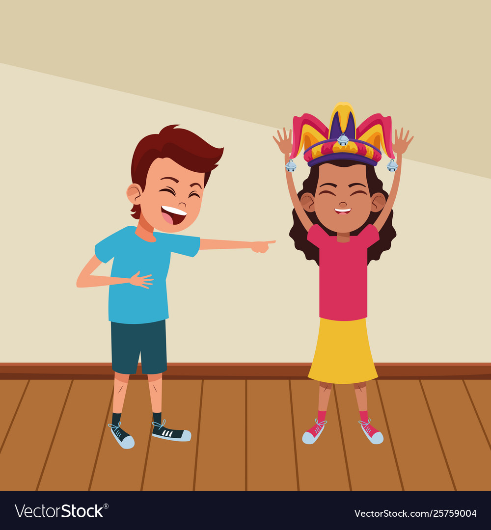 Young kids avatar carton character