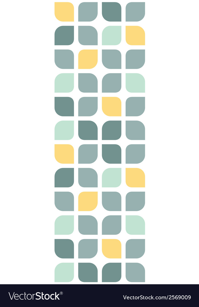 Abstract gray yellow rounded squares vertical