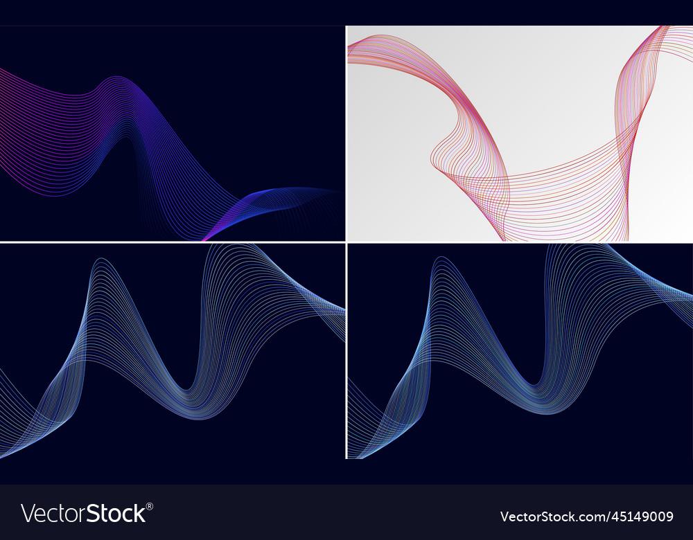 Add texture to your designs with this set of 4 Vector Image Add texture to your designs with this set of 4