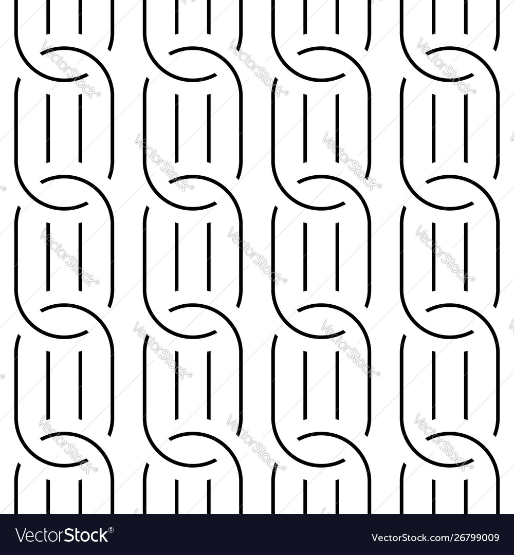 Design seamless chain pattern vector image Design seamless chain pattern