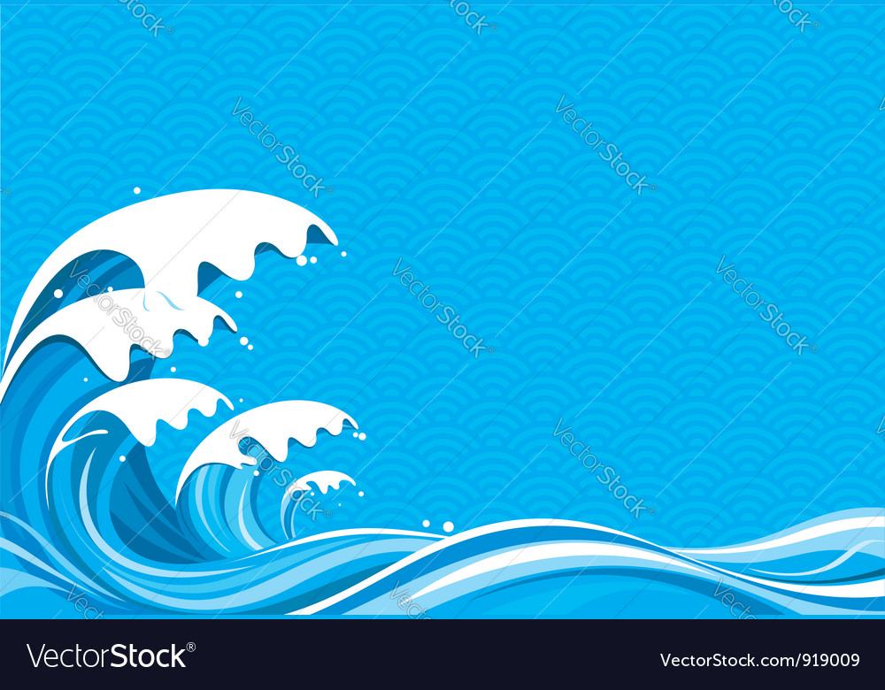 Dynamic Ocean Wave Pattern