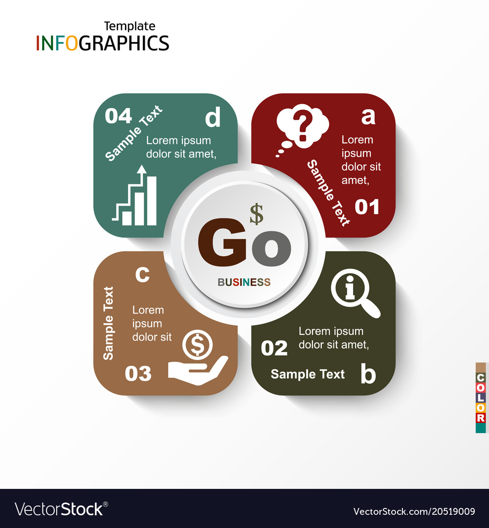 Infographic geometric graph business