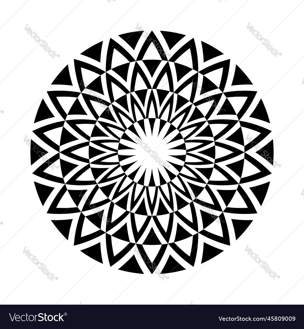 Intricate Radial Circle Pattern