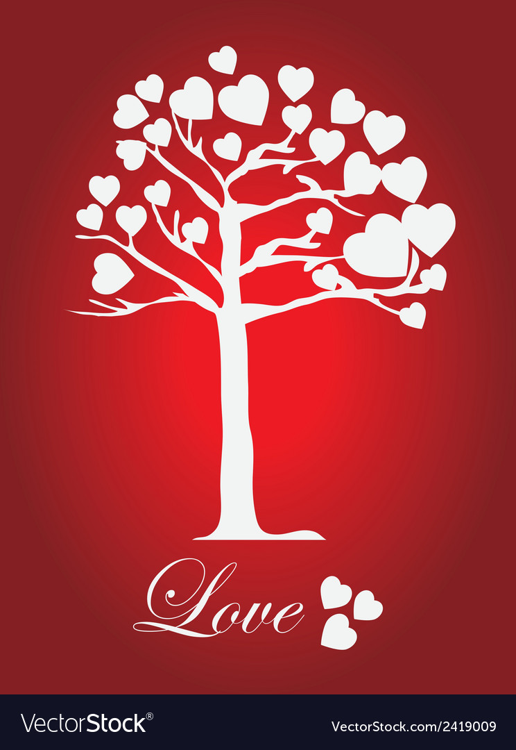 Love design over red background