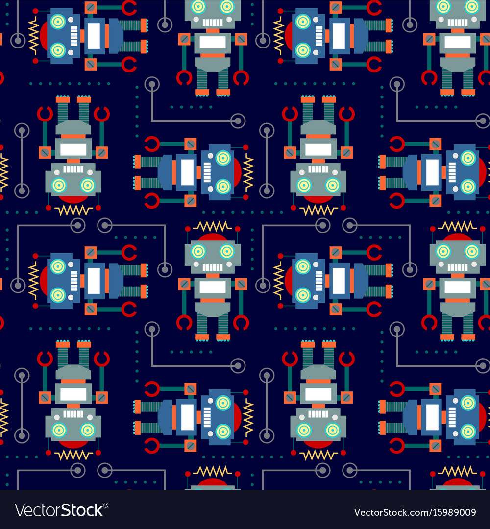 Robot Seamless Pattern