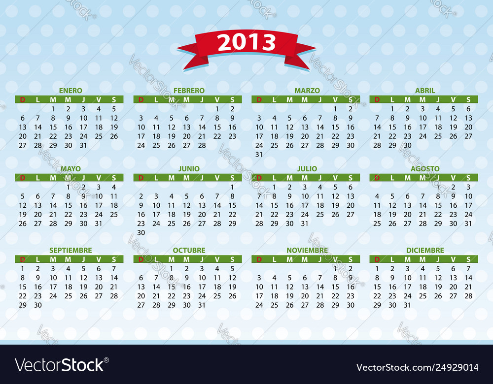 2013 spanish calendar