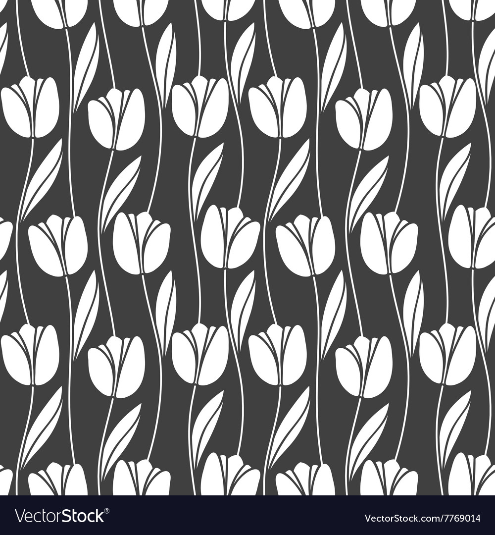 Abstract seamless retro pattern with silhouettes