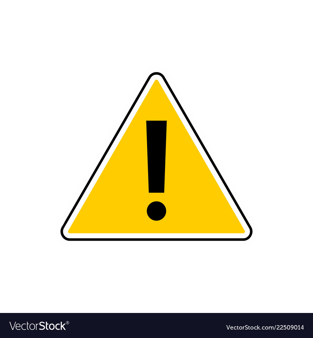 Danger sign attention sign hazard warning Vector Image