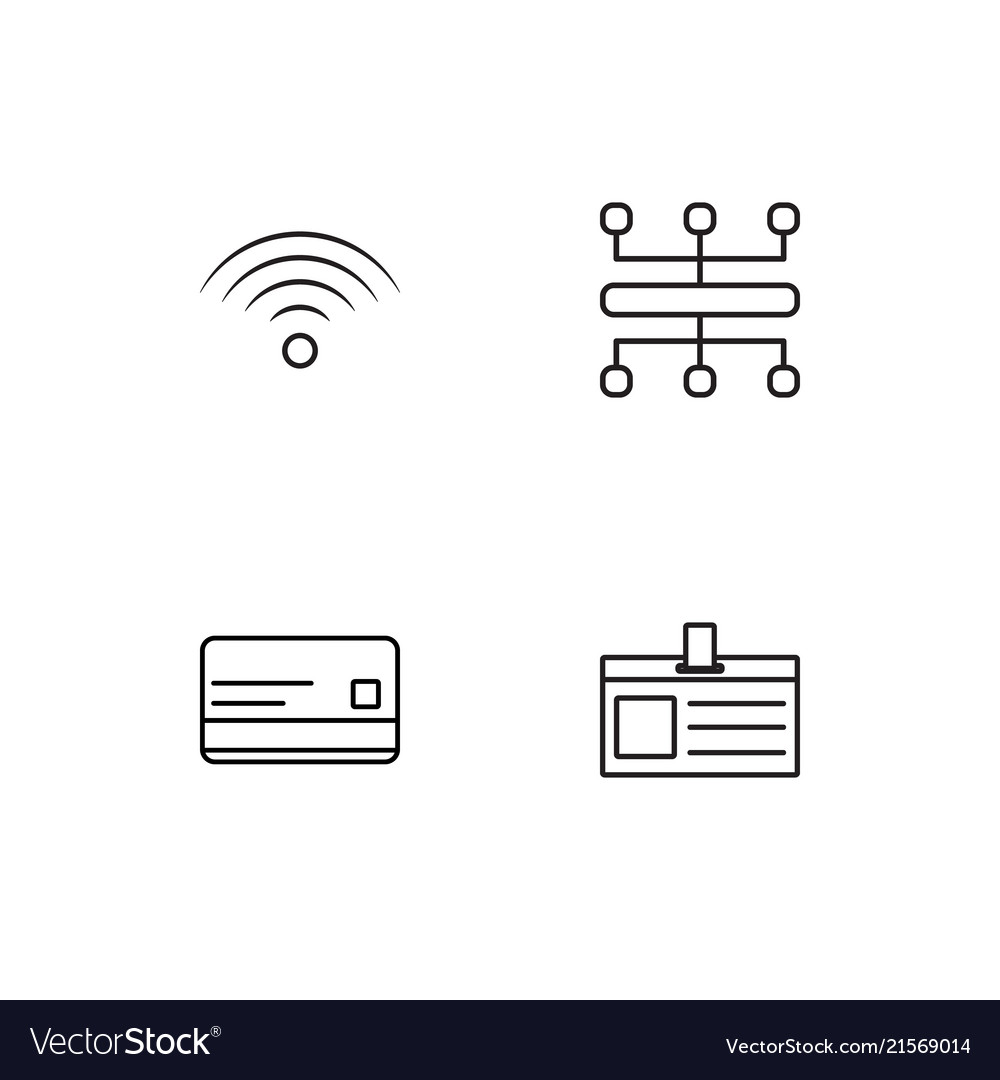 Electrical devices linear icons set simple