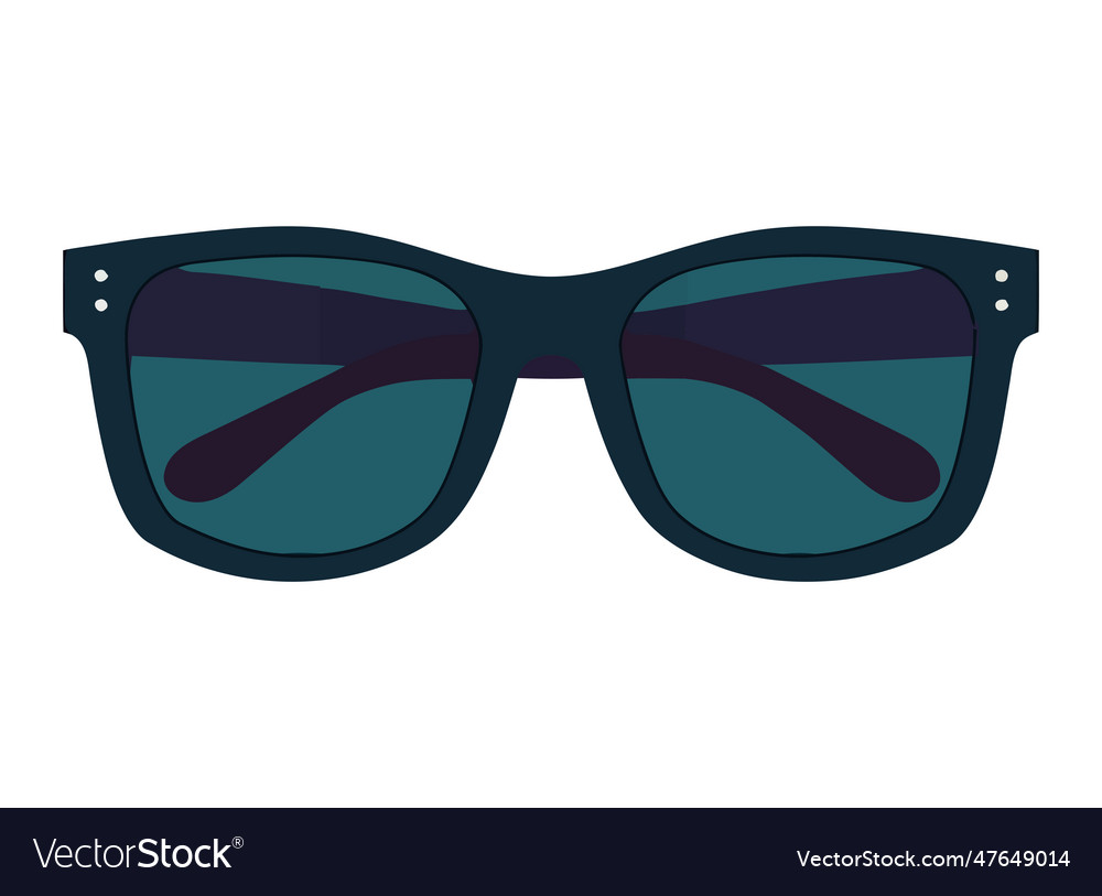 Modern sunglasses frame reflects summer elegance Vector Image