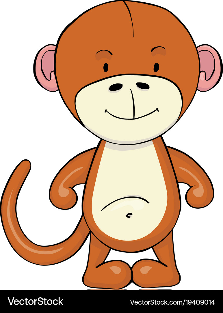 Monkey cartoon icon Royalty Free Vector Image - VectorStock